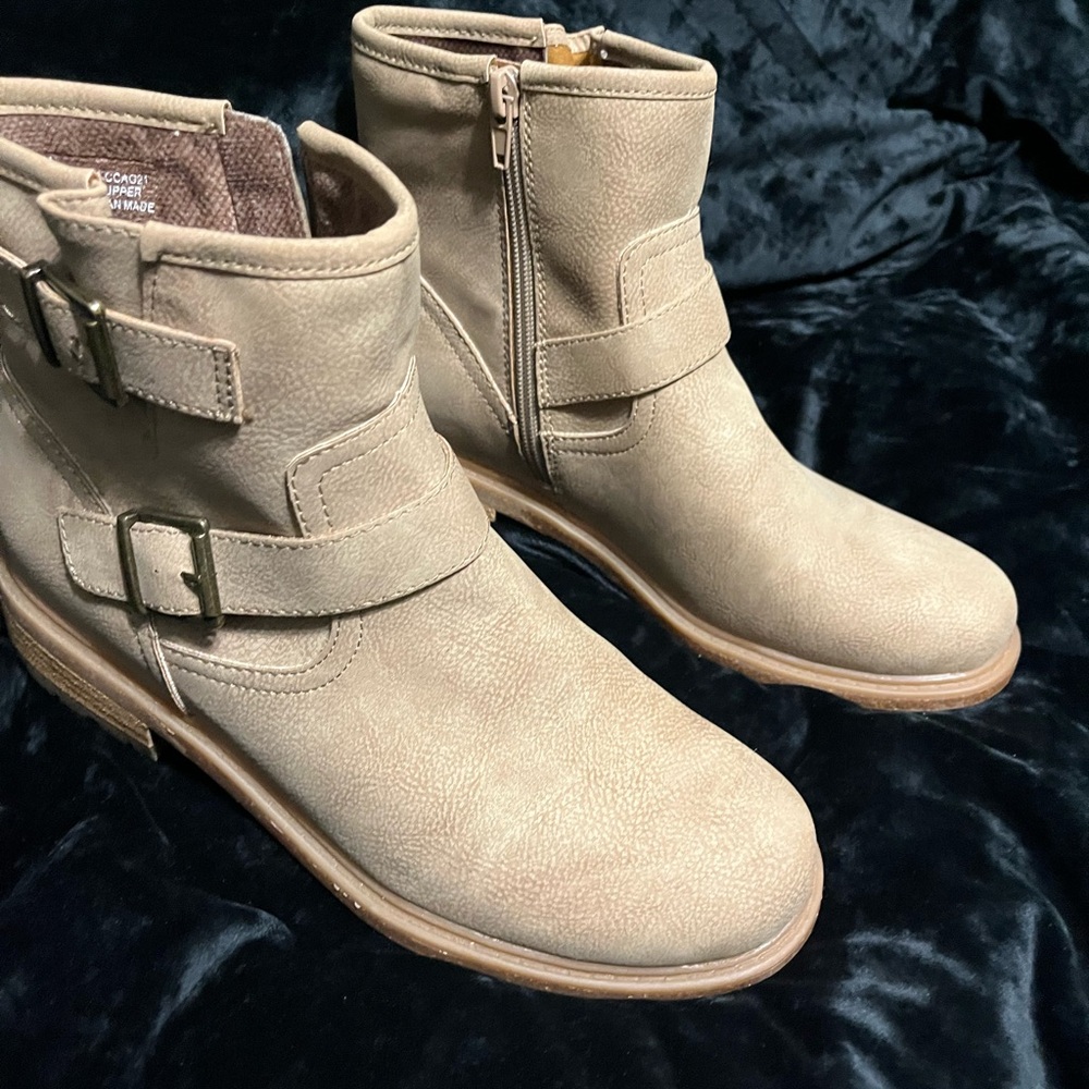 BOC Tan Ankle Boots